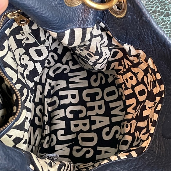 Marc by Marc Jacobs shoulder bag blue leather - Picture 8 of 8